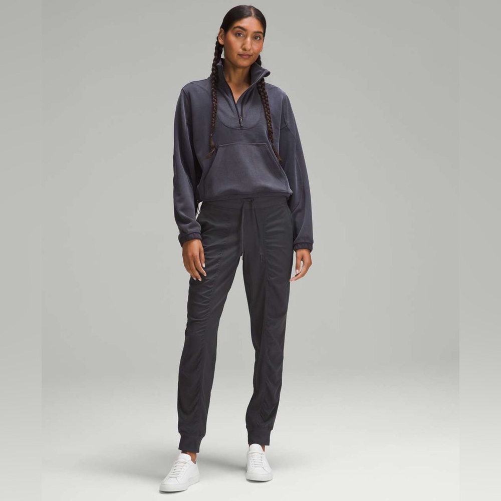 Lululemon Dance Studio Full Length Mid-Rise Ruched Joggers Graphite Grey Size 4
